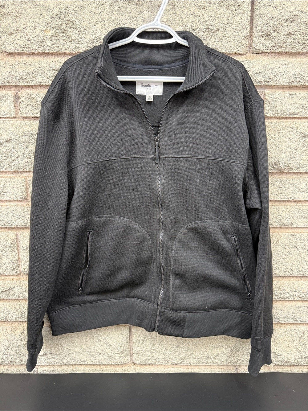 Goodfellow & Co Men's Black Full-Zip Fleece Jacket